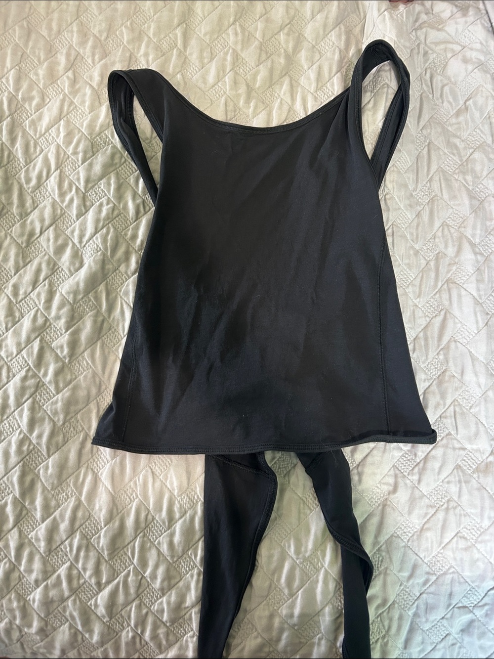 Lululemon Black Tank Top with Adjustable Tie Back